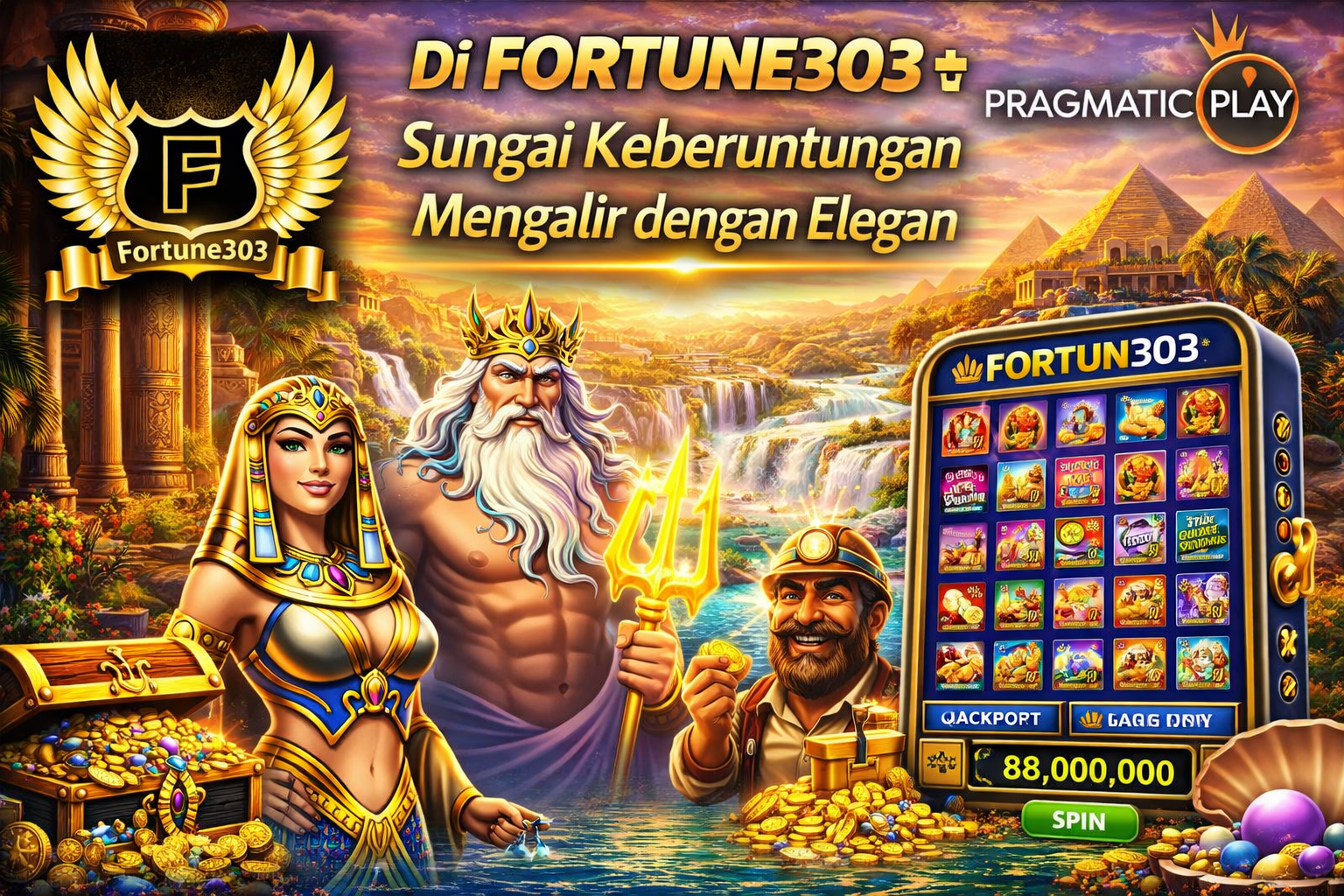 Di FORTUNE303 𓄧 Sungai Keberuntungan Mengalir dengan Elegan
