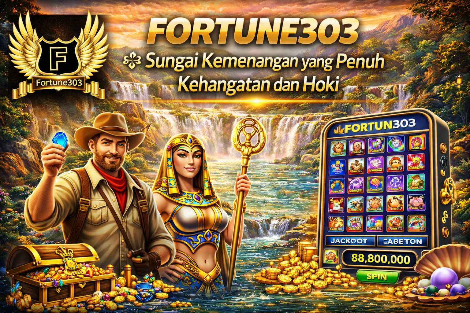 FORTUNE303 ̤̮ Sungai Kemenangan yang Penuh Kehangatan dan Hoki